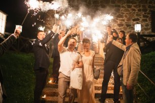 Бенгальские огни на свадьбе
