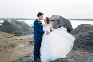 Свадебная фотосессия на озере Большие Аллаки