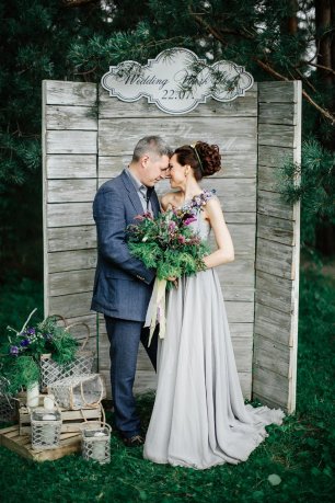 Фотозона в сером цвете