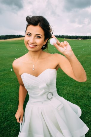 Гольф на свадьбе