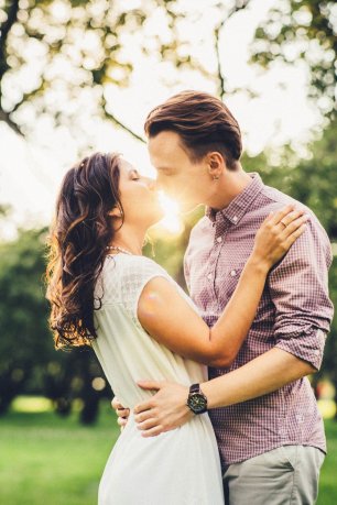 Поцелуй на закате