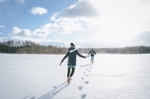 Зимняя фотосессия-лавстори