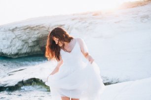 Фотосессия невесты на закате