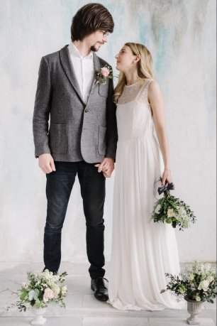 Фотосессия в серых тонах