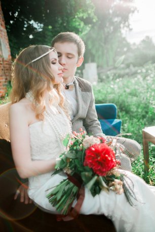 Осенняя свадьба в ретро-стиле