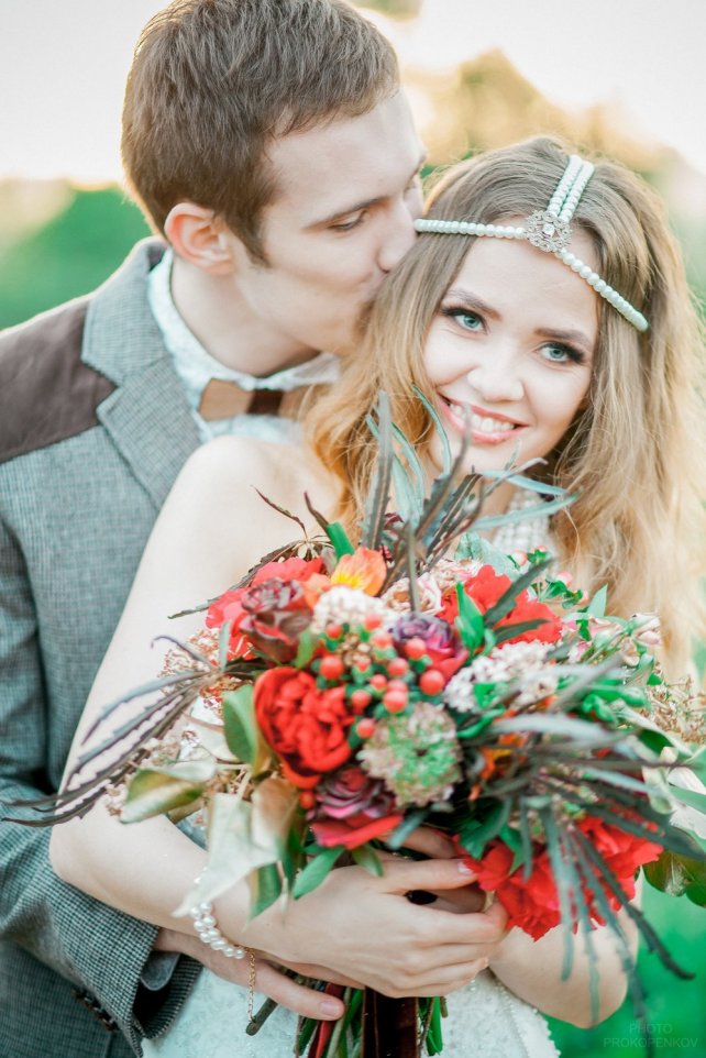 Осенняя свадьба: 50 букетов невесты 