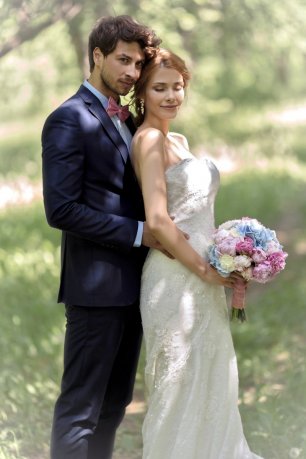 Свадебная фотосессия в лесном парке