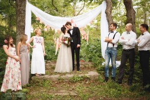 Богемная свадьба в лесу