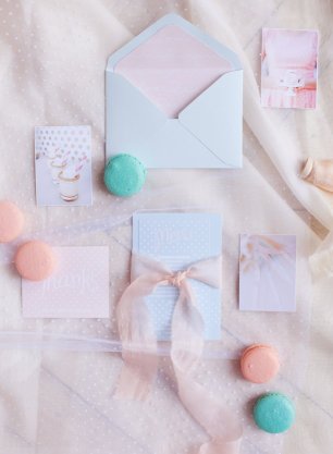Свадебная полиграфия в нежных пастельных тонах