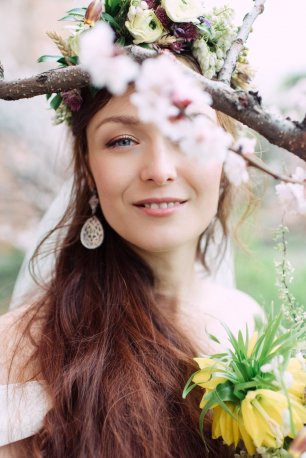 Летний свадебный образ невесты