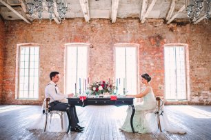 Оформление свадебного стола. Стилизованная свадебная съёмка