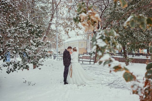 Зимние образы: 35 фотоидей для запоминающейся свадьбы 