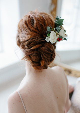 свадебные прически для длинных волос,  ракушка, фотограф ЕКАТЕРИНА ГОЛОВАЧЁВА