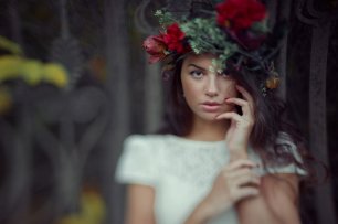 Фотосессия невесты в нестандартном цвете