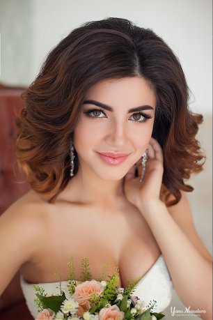 Макияж и прическа невесты