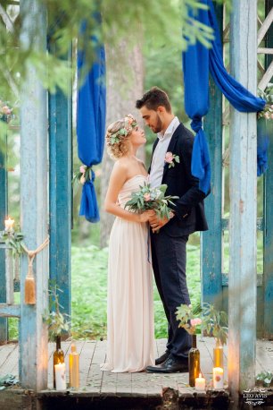 Очаровательный декор места свадебной церемонии