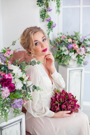В цветах. Утро невесты