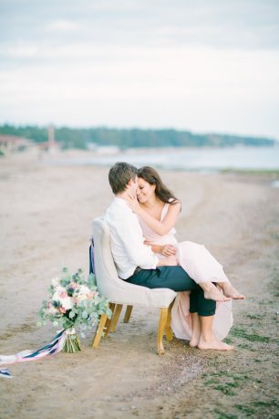 Свадьба для двоих на берегу Финского залива