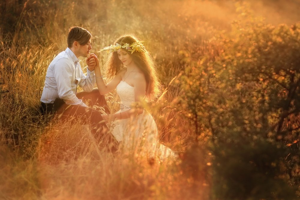 свадьба на закате