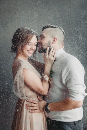 Зимняя фотосессия в стиле рустик