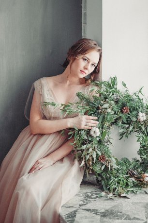 зимняя свадьба Виктории и Сергея в стиле рустик