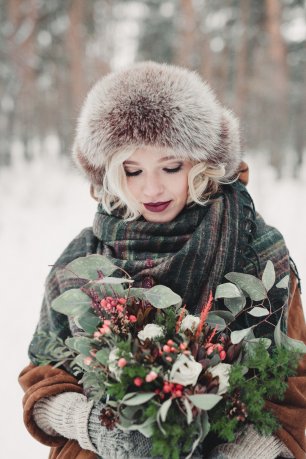 Зимняя свадебная прогулка Марии и Якова