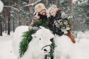 Зимняя свадебная прогулка Марии и Якова