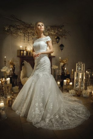 Свадебное платье силуэта Русалочка