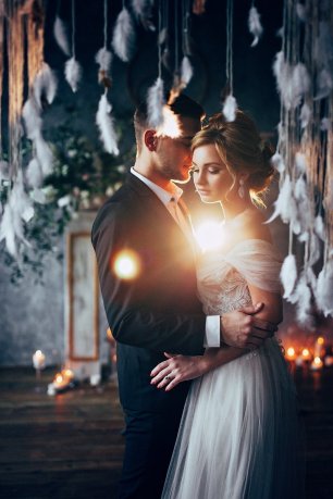 Нежное утро свадебного дня