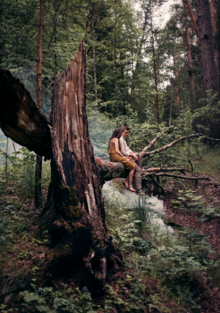 фотосессия love story в лесу, фотограф CLOUDS INSIDE