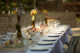 Оформление стола на свадьбе