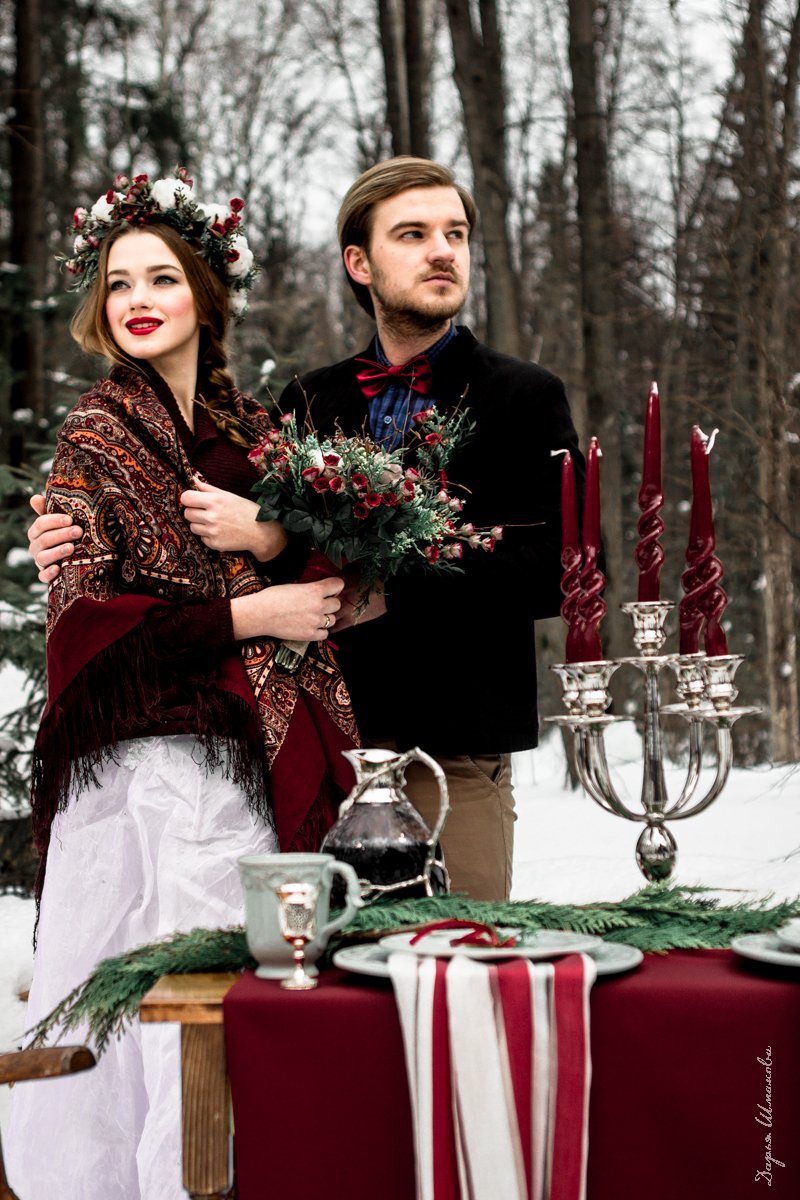 Фотограф - Дарья Шмакова
Место съемки - HOLIDAYPARK
Макияж и прическа - Юлия Искибаева 
Флористика и декор - Букет - Декор 
Аксессуары - Эльвира Вильданова 
Невеста - Марина Бузанова
Модельное агенство - MDmodel
Жених - Артемий Булатов