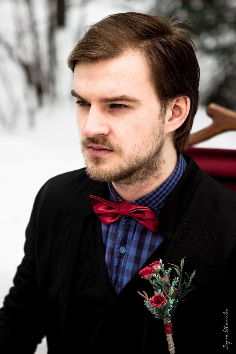 Фотограф - Дарья Шмакова
Место съемки - HOLIDAYPARK
Макияж и прическа - Юлия Искибаева 
Флористика и декор - Букет - Декор 
Аксессуары - Эльвира Вильданова 
Невеста - Марина Бузанова
Модельное агенство - MDmodel
Жених - Артемий Булатов