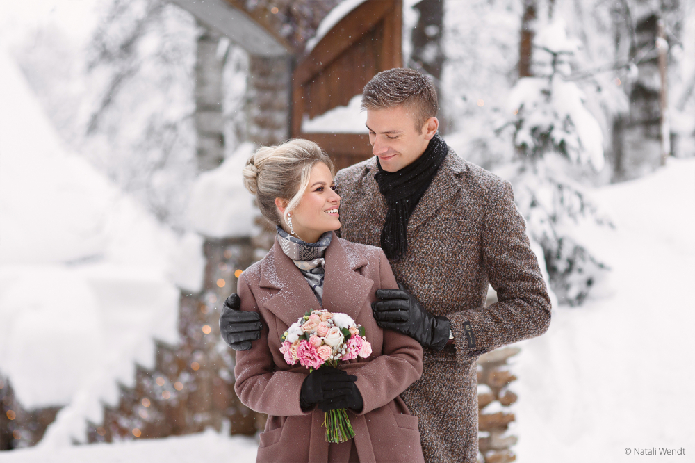 Свадебная фотосессия зимой: советы и идеи