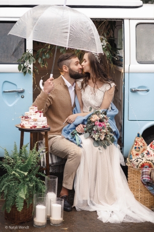 Осенняя прогулка под дождем