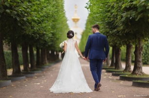 Свадебная прогулка в Петергофе