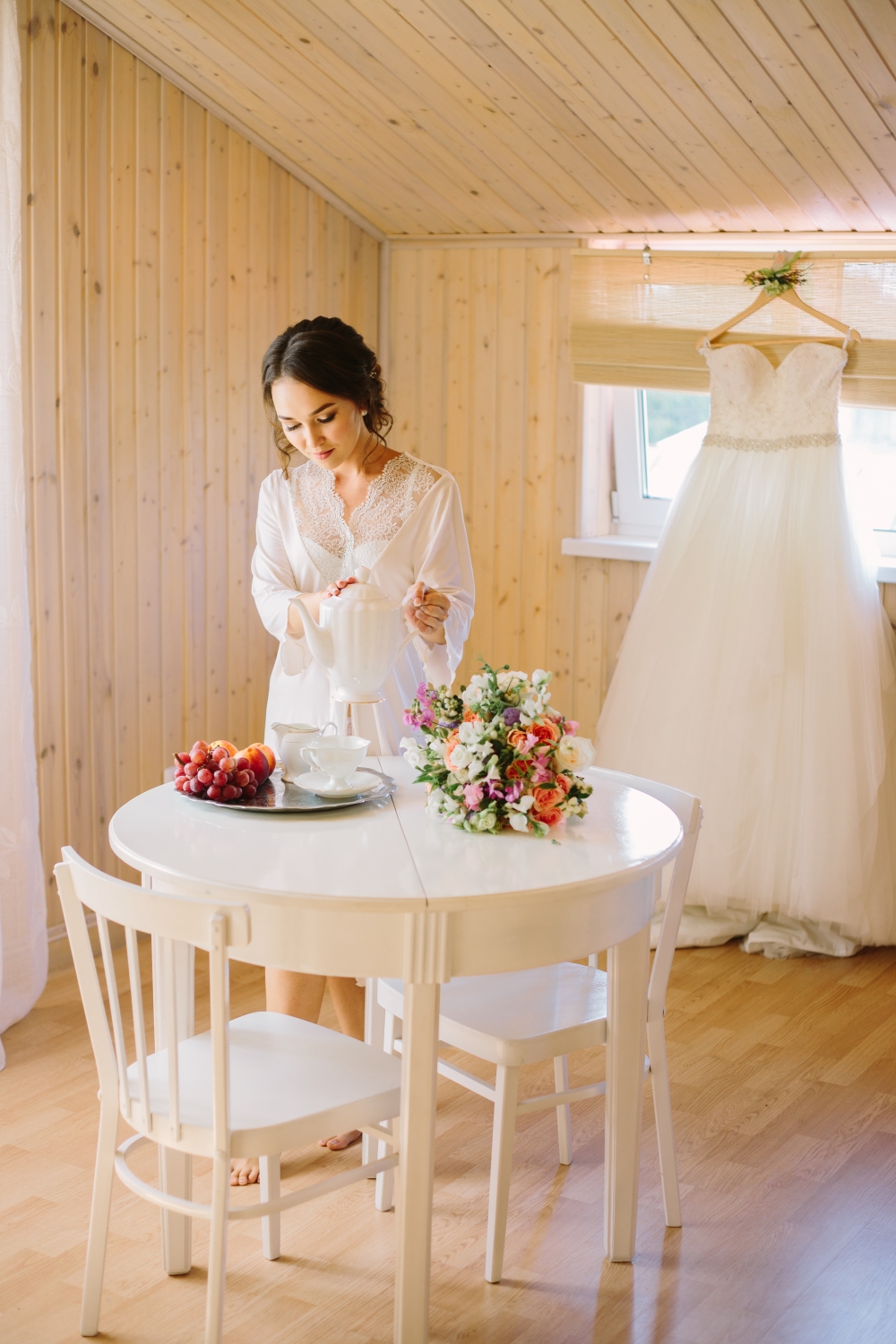 утро невесты, сборы