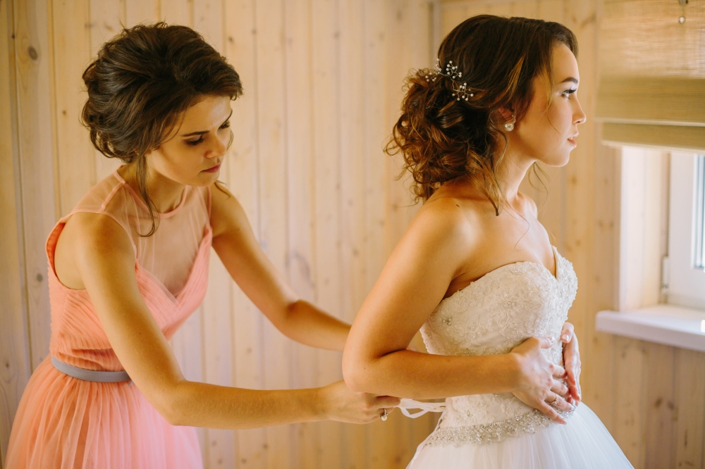 утро невесты, сборы