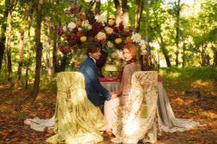 Лесное оформление фотозоны