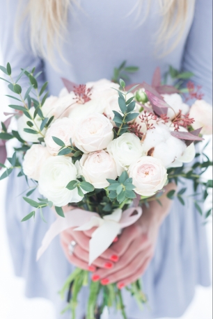 Зимний букет невесты