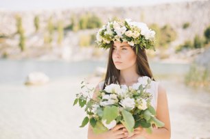 Флористика в образе невесты