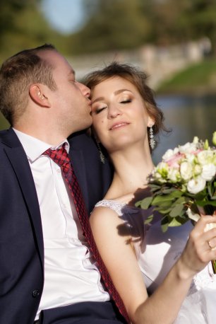 Свадьба. Прогулка в парке