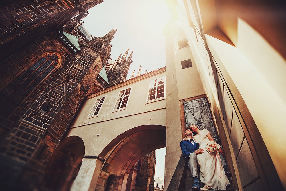Свадьба в Праге. Пражский Град.