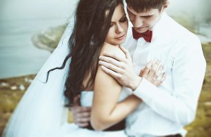 Нежное свадебное фото