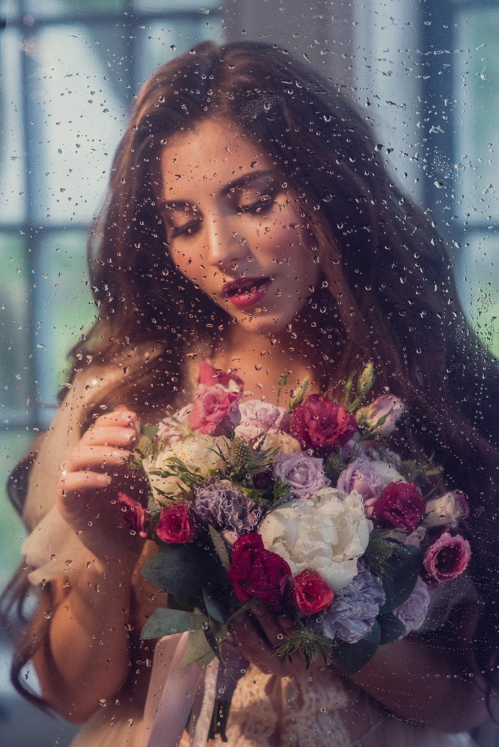 Портрет невесты с дождем