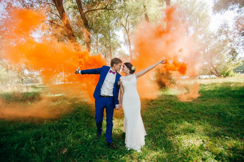 фотосессия с дымовыми шашками