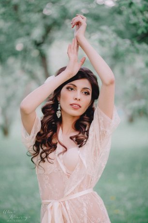 Нежный свадебный образ невесты