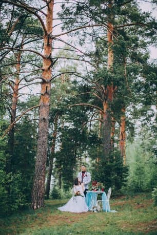 Свадебная фотосессия с оттенком марсала