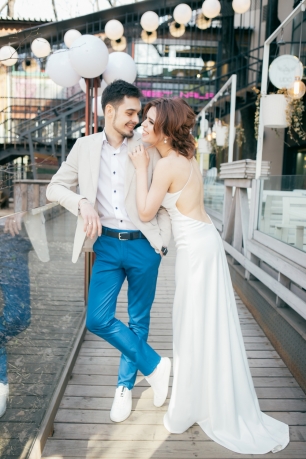 Ира и Денис. Небольшая фотосессия после росписи