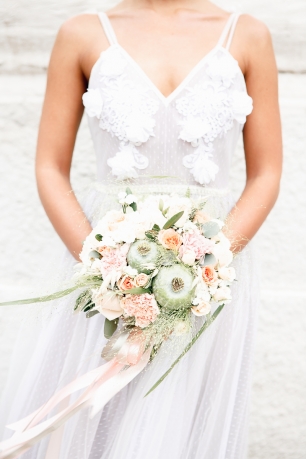 Летний свадебный букет